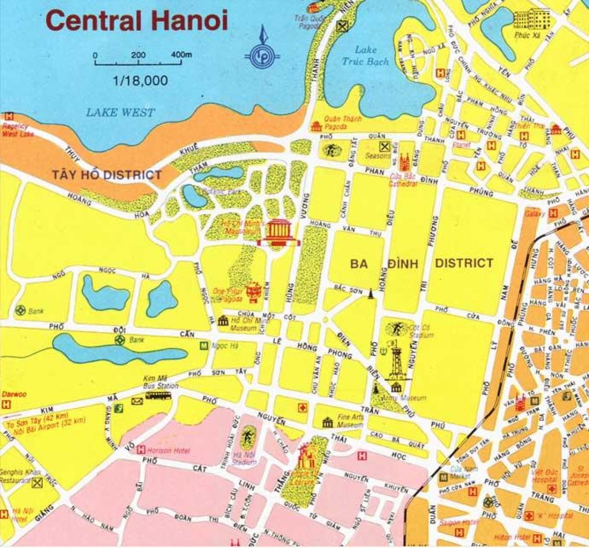 map of hanoi city center