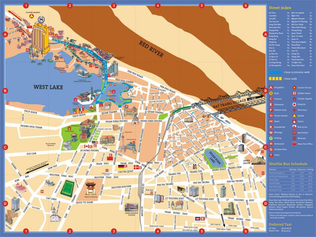 Map of hanoi red light district