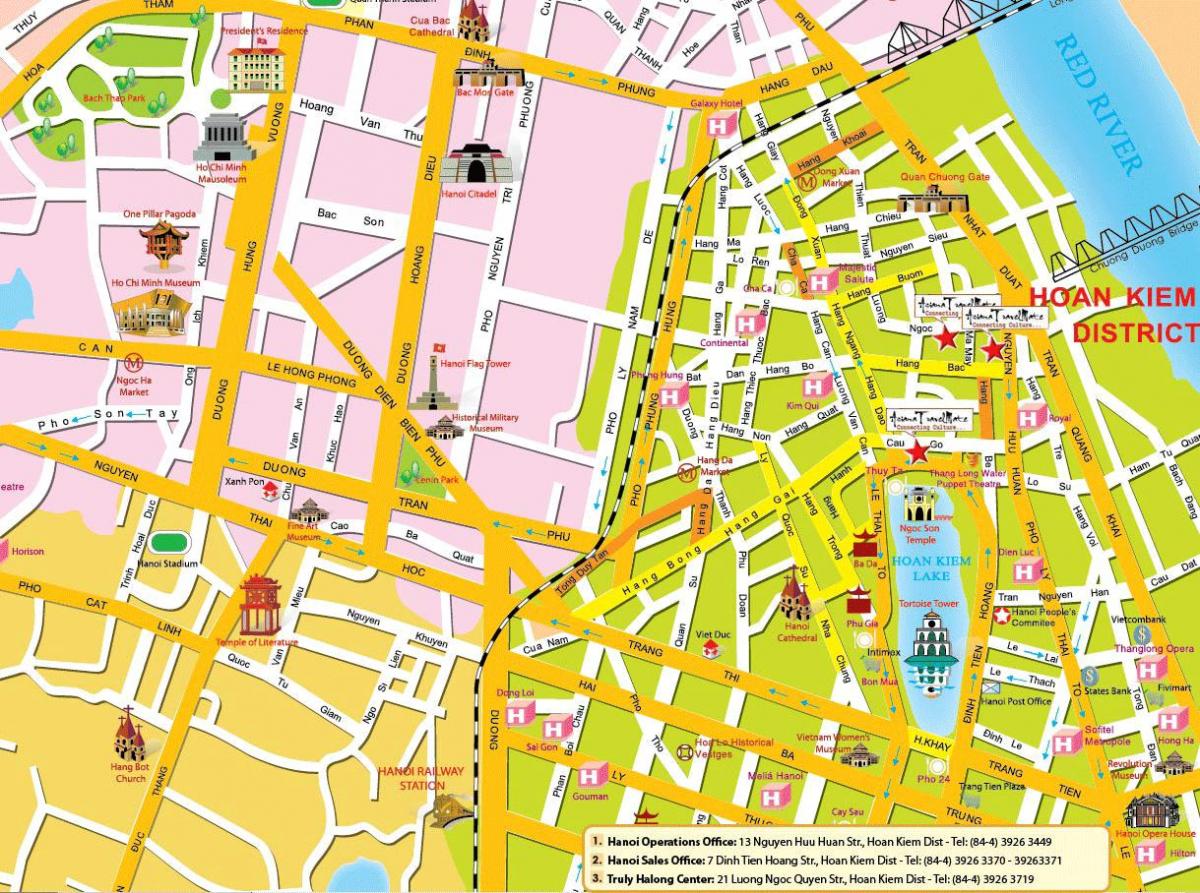 hanoi tourism map