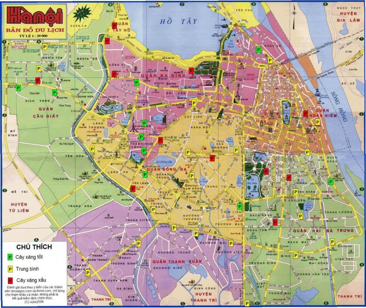 hanoi map of vietnam